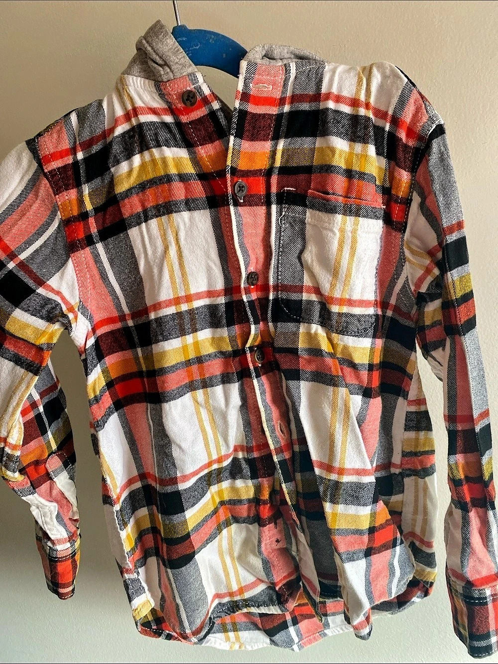 Pendleton Plaid Hooded Shirt Size Medium Like New
